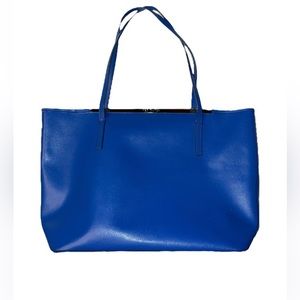 Ted Baker Royal Blue Hailey Leather Shopper Bag